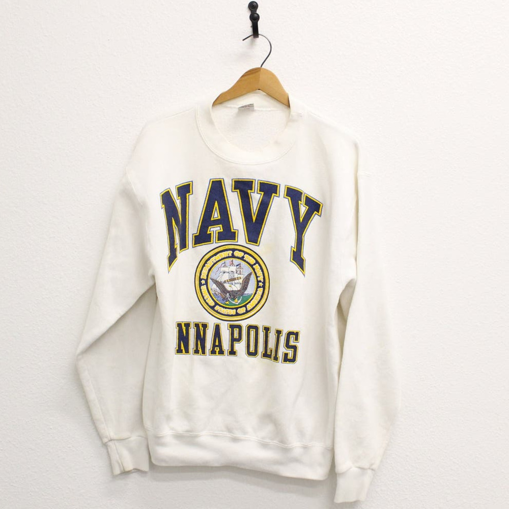 Vintage United States Navy Annapolis Sweatshirt Large